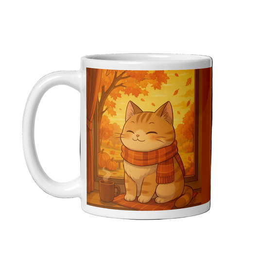 Pumpkin Spice Campfire Cat Mug